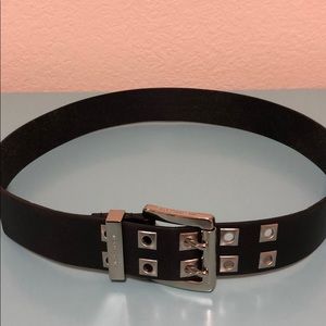 Michael Kors Black Belt w Silver hardware